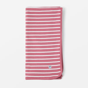 Organic Cotton Pink Baby Blanket from the Polarn O. Pyret Kidswear collection. The best ethical kids clothes