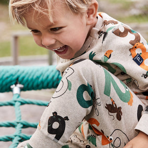 Organic Cotton Beige Kids Top from the Polarn O. Pyret Kidswear collection. Ethically produced kids clothing.