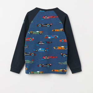 Organic Cotton Car Print Kids Top from the Polarn O. Pyret Kidswear collection. Clothes made using sustainably sourced materials.