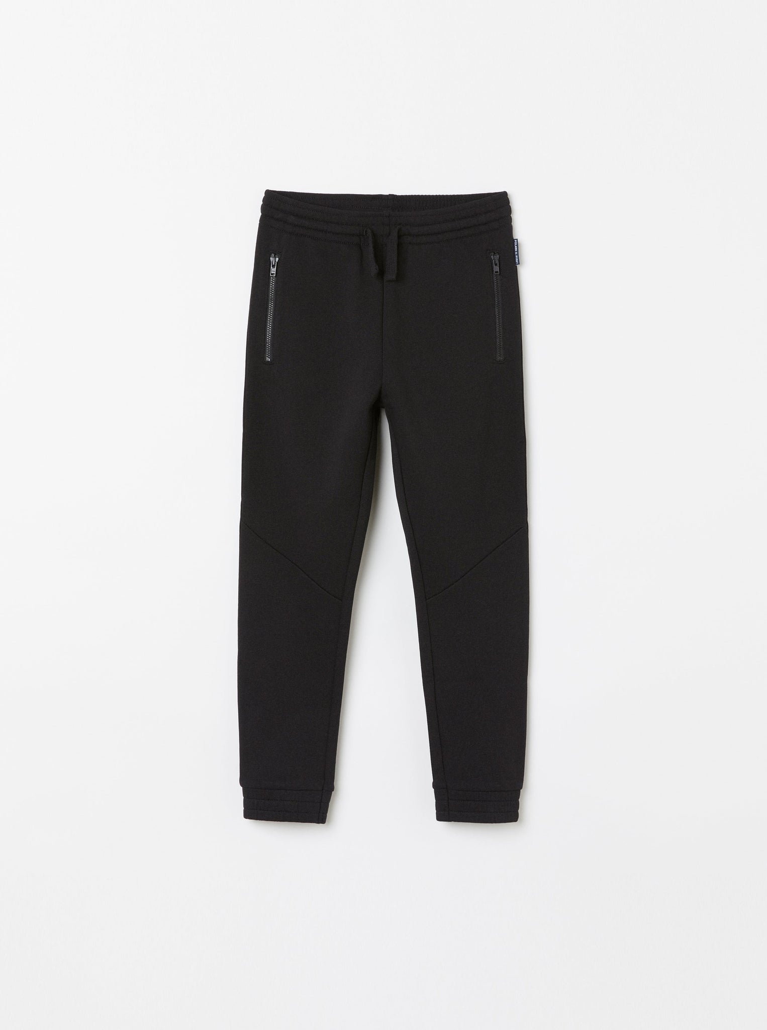 Organic Cotton Black Kids Joggers from the Polarn O. Pyret Kidswear collection. Ethically produced kids clothing.