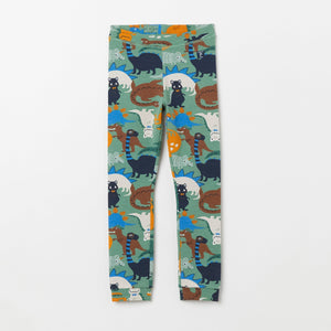 Organic Cotton Dinosaur Kids Leggings from the Polarn O. Pyret Kidswear collection. The best ethical kids clothes