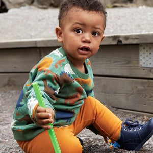 Organic Cotton Yellow Baby Leggings from the Polarn O. Pyret Kidswear collection. The best ethical kids clothes