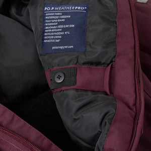Burgundy Kids Waterproof Overall from the Polarn O. Pyret kidswear collection. Made from sustainable sources.