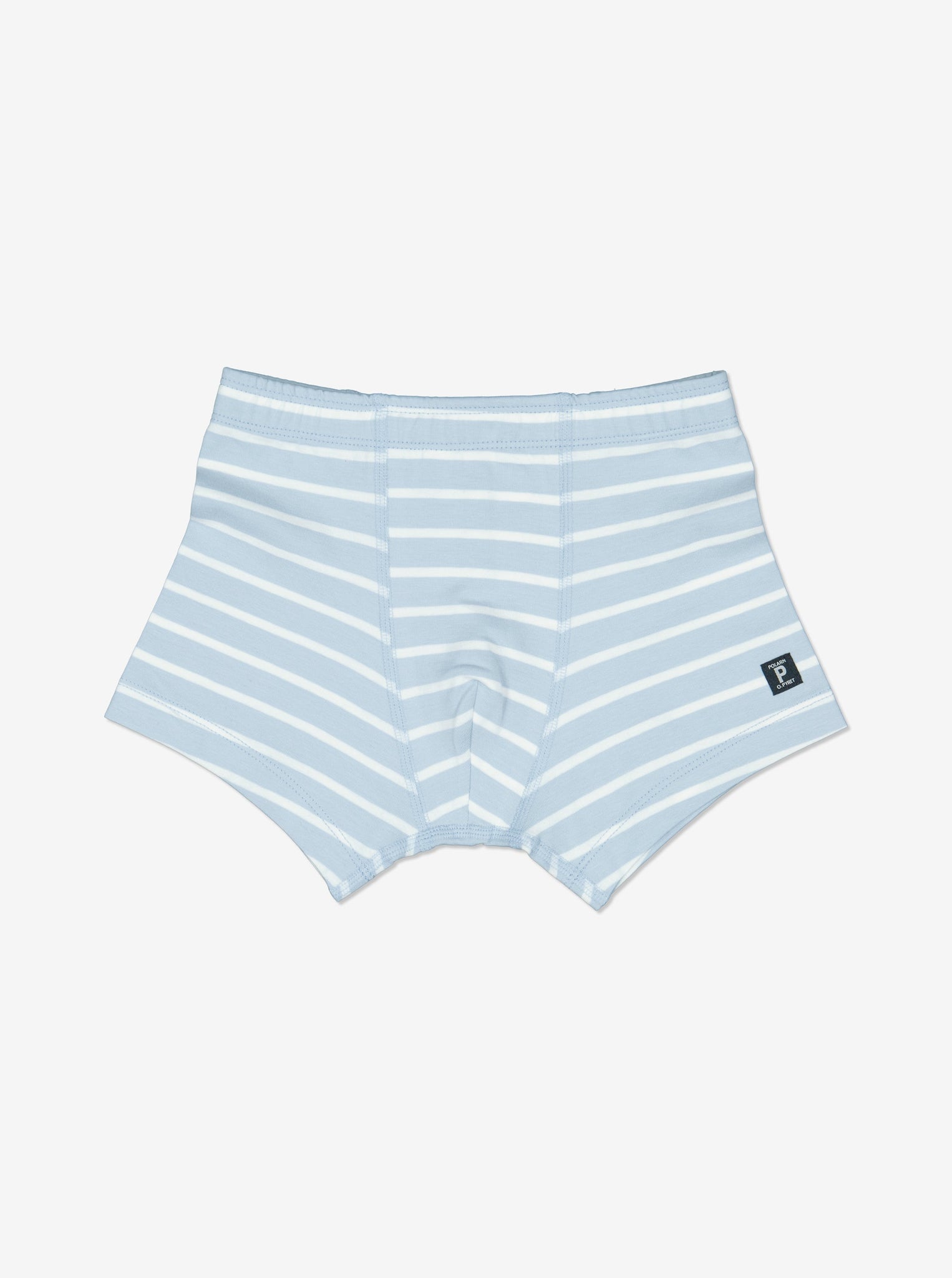 Organic Cotton Blue Boys Boxers from Polarn O. Pyret Kidswear. Made using sustainable sourced materials.