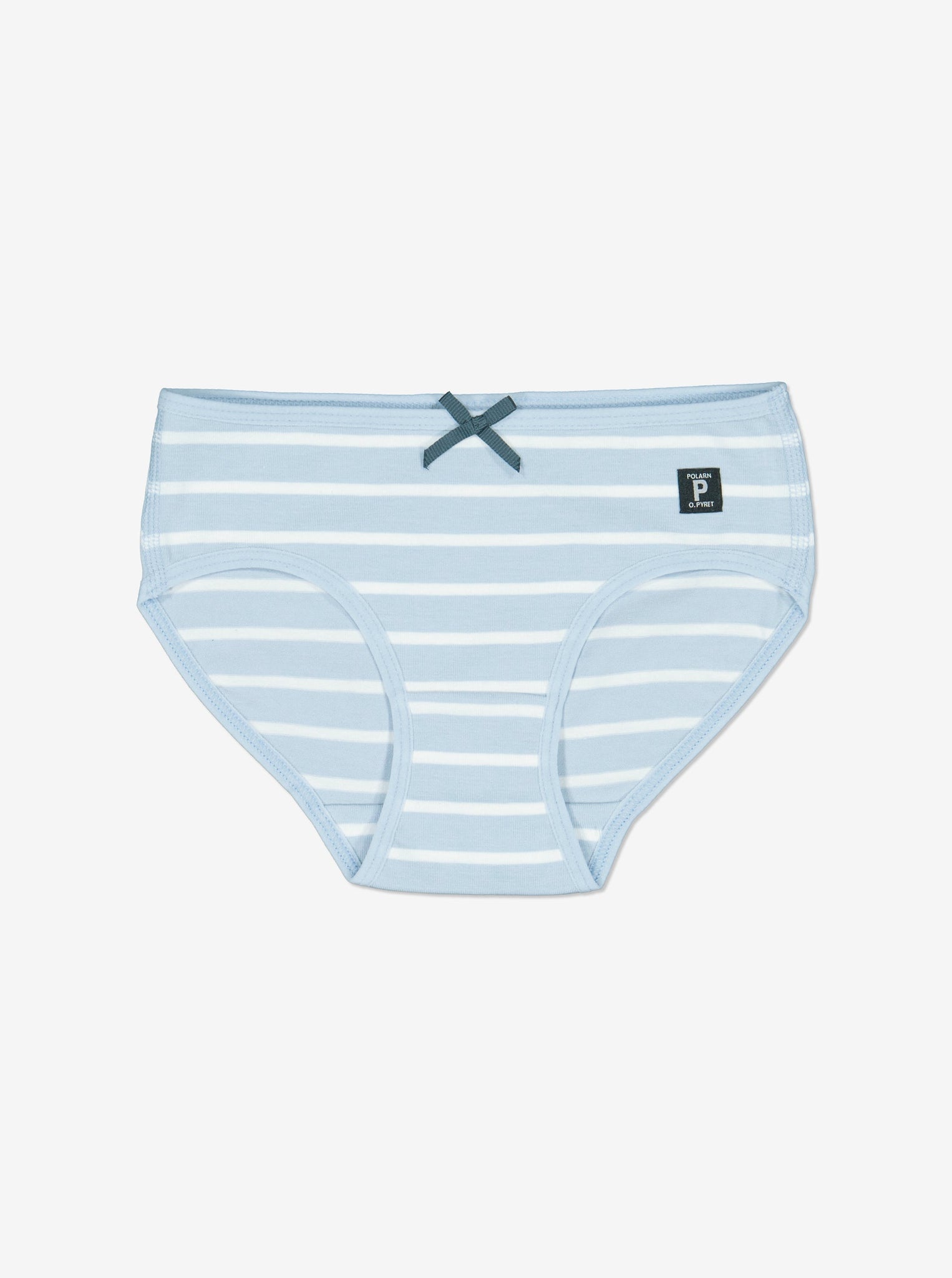 Organic Cotton Blue Girls Briefs from Polarn O. Pyret Kidswear. Made from ethically sourced materials.