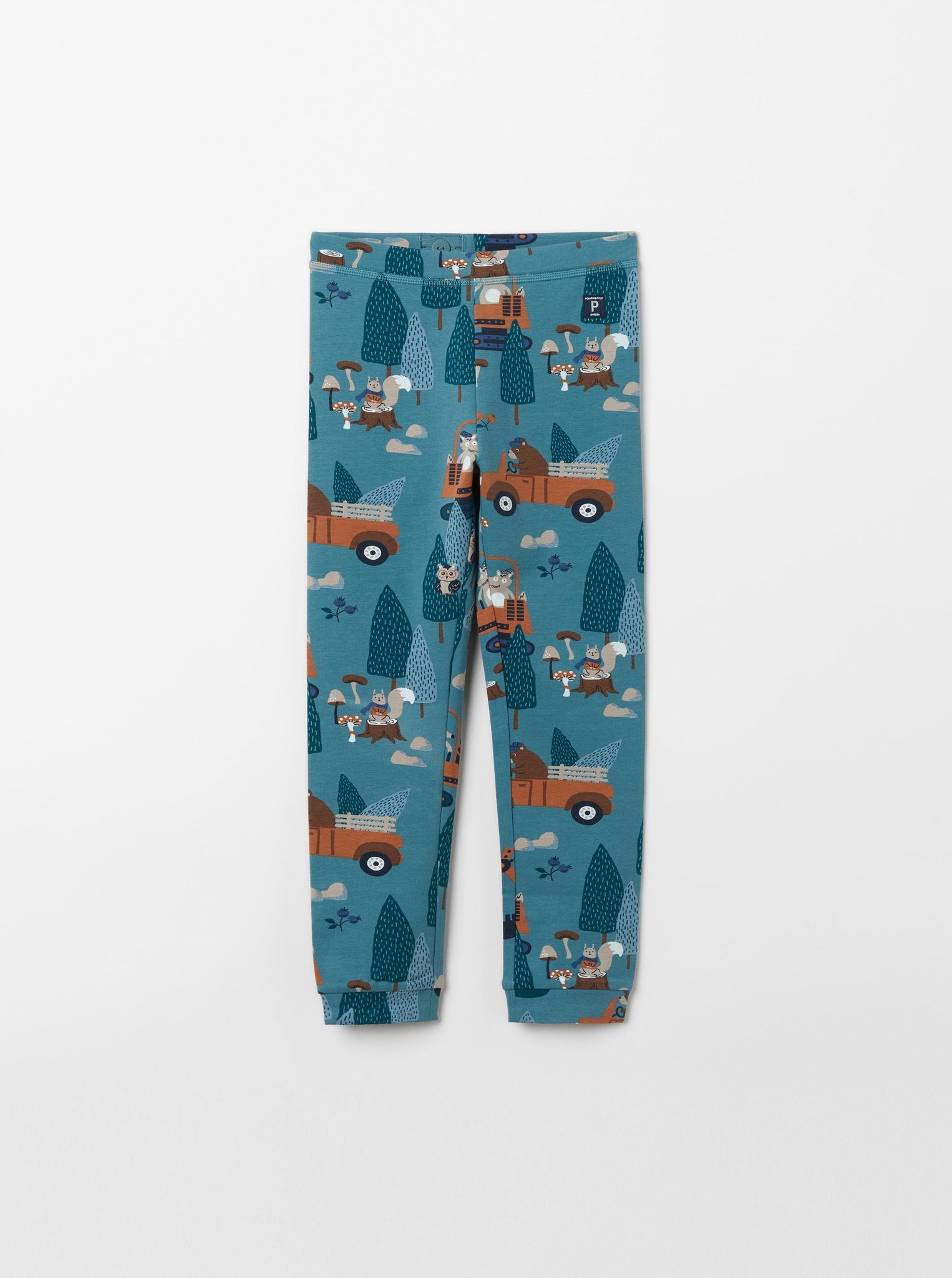 Nordic Blue Kids Leggings from the Polarn O. Pyret kidswear collection. Ethically produced kids clothing.