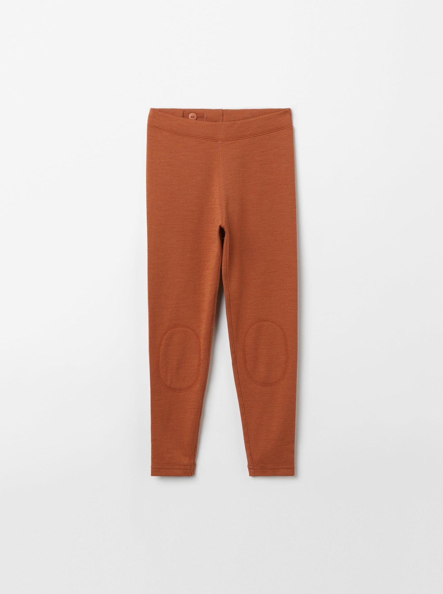 Merino Wool Orange Kids Leggings from the Polarn O. Pyret kidswear collection. Clothes made using sustainably sourced materials.