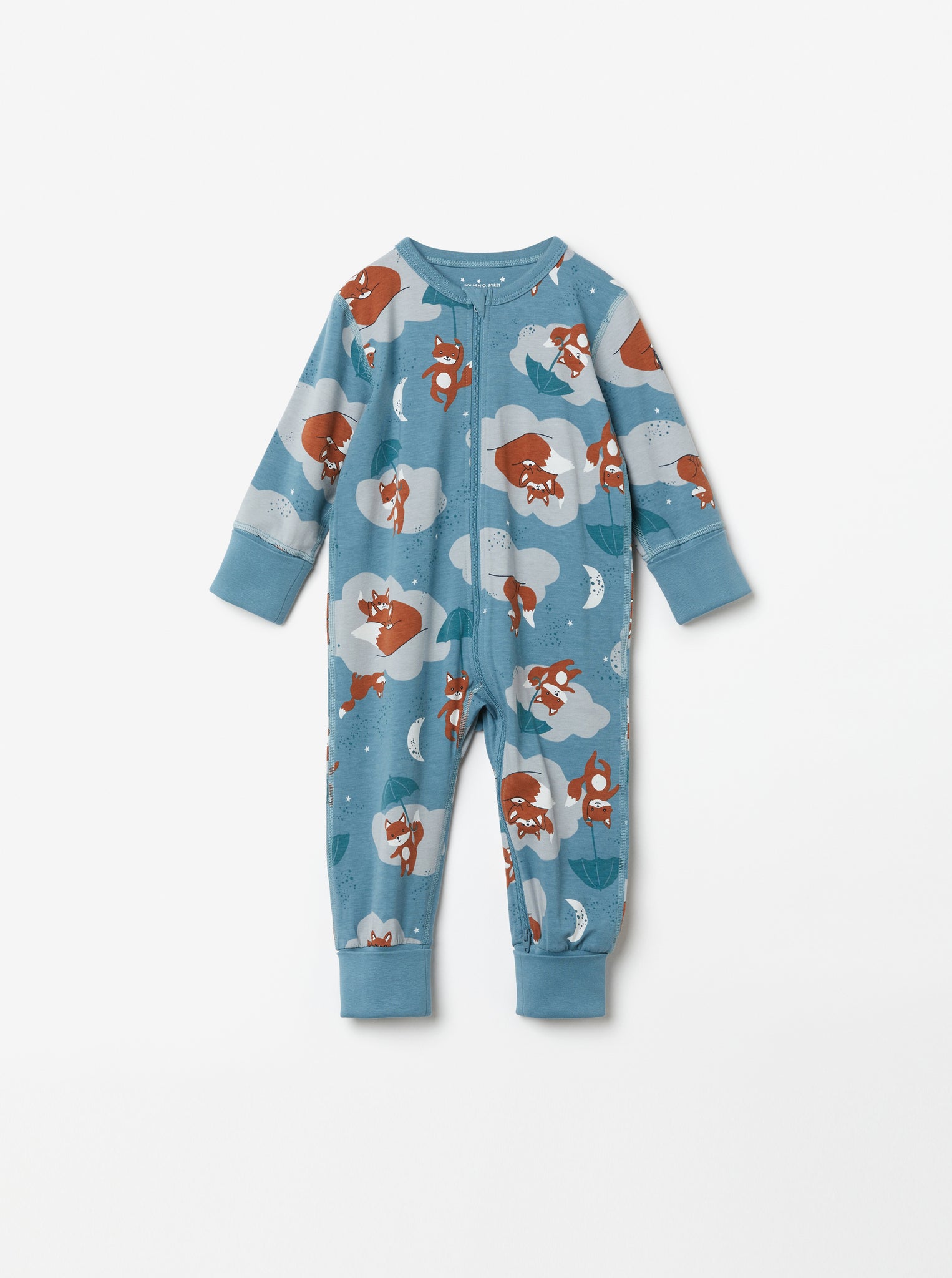 Fox Print Baby Sleepsuit