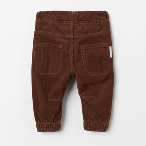 Organic Cotton Corduroy Baby Trousers from the Polarn O. Pyret babywear collection. Nordic baby clothes made from sustainable sources.