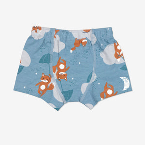 Organic Cotton Blue Boys Boxers from the Polarn O. Pyret kidswear collection. Nordic kids clothes made from sustainable sources.