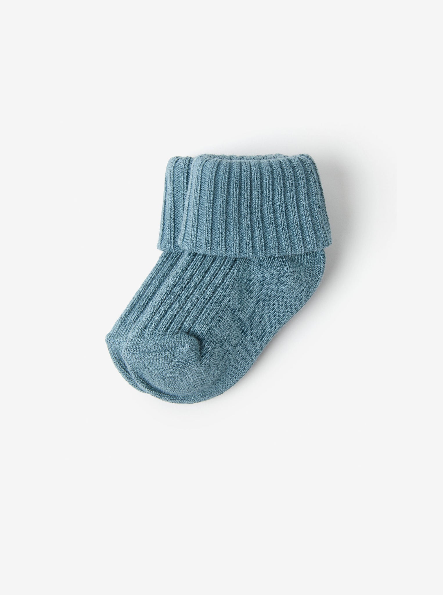 Soft Blue Baby Socks from the Polarn O. Pyret babywear collection. Ethically produced baby clothing.