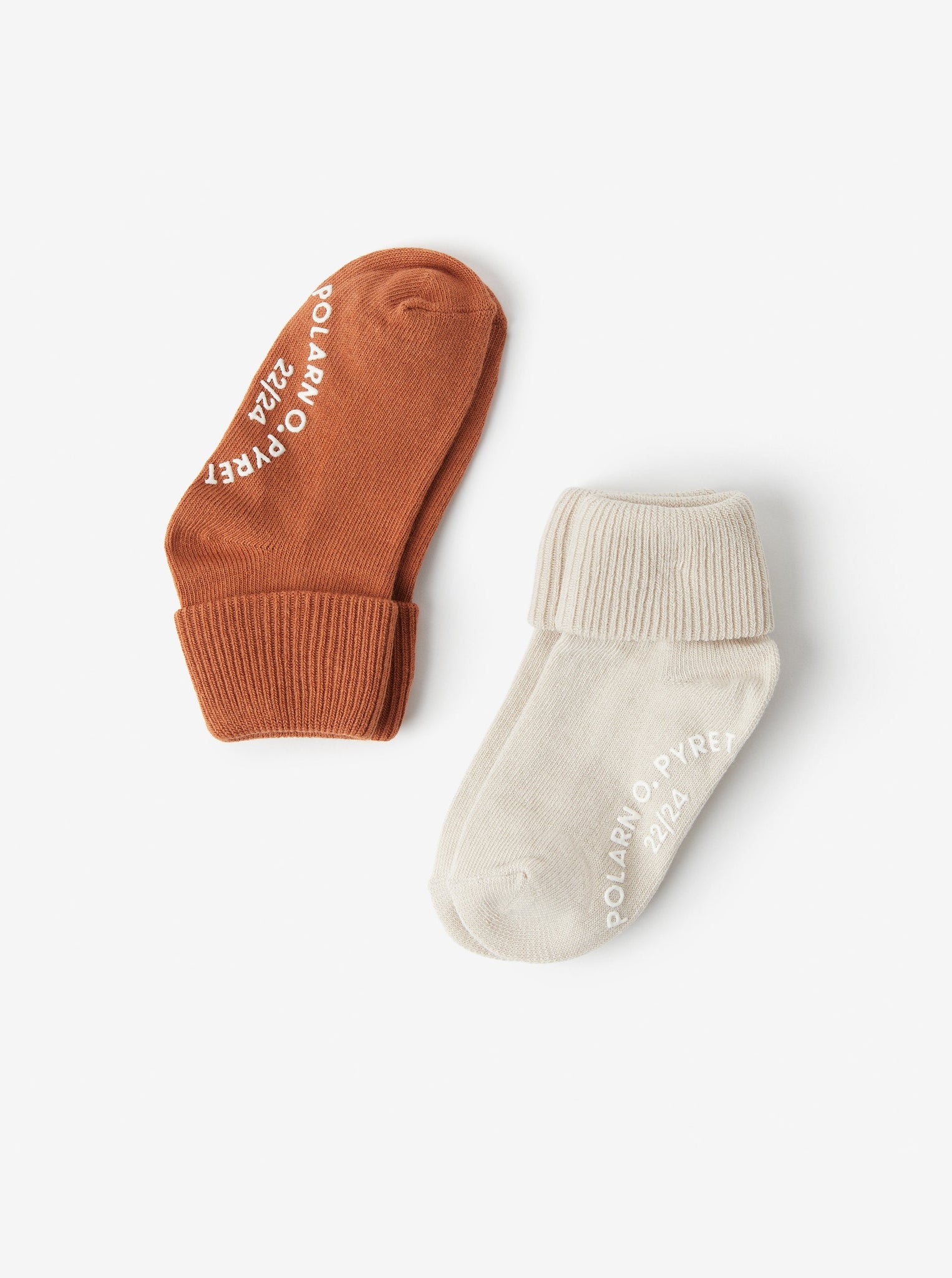 Orange Antislip Kids Socks Multipack from the Polarn O. Pyret kidswear collection. Nordic kids clothes made from sustainable sources.