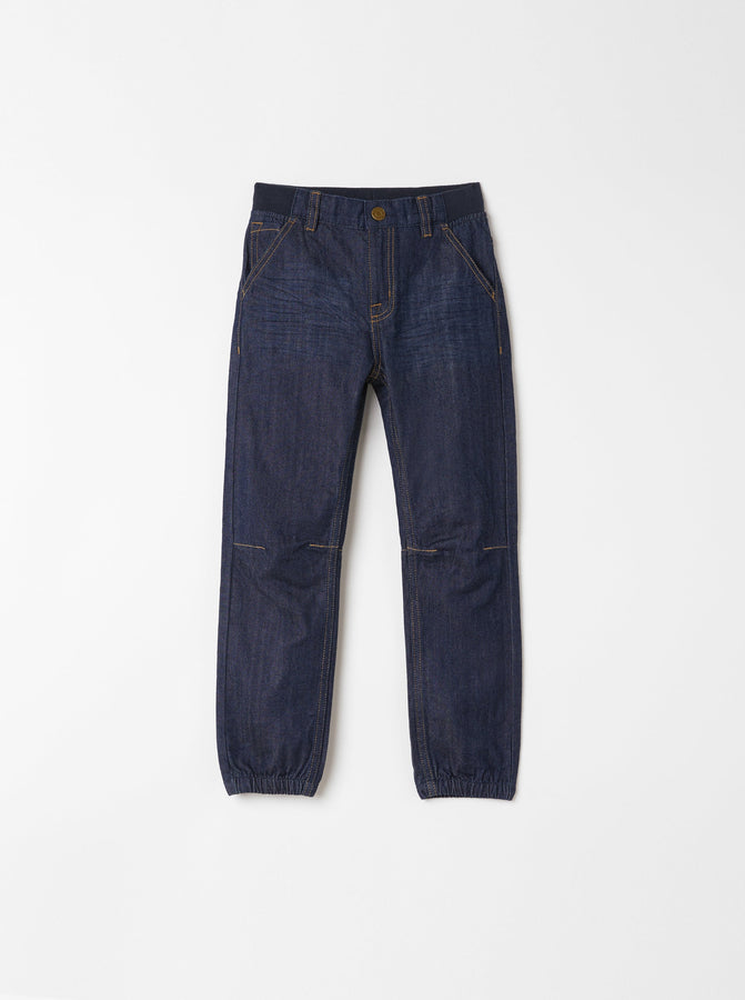 Organic Cotton Loose Fit Kids Jeans from the Polarn O. Pyret Kidswear collection. Clothes made using sustainably sourced materials.