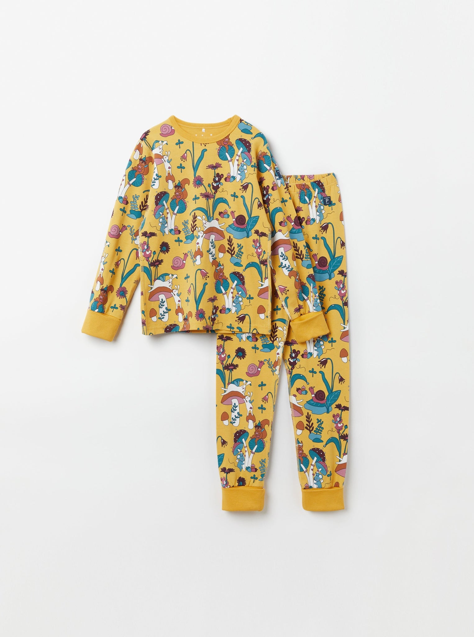 Organic Cotton Fairy Print Kids Pyjamas from the Polarn O. Pyret kidswear collection. Ethically produced kids clothing.