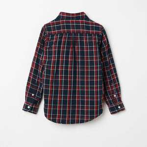 Organic Cotton Checked Kids Shirt from the Polarn O. Pyret kidswear collection. Made using 100% GOTS Organic Cotton