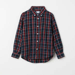 Organic Cotton Checked Kids Shirt from the Polarn O. Pyret kidswear collection. Made using 100% GOTS Organic Cotton
