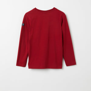 Red Airplane Print Kids Sweatshirt from the Polarn O. Pyret kidswear collection. The best ethical kids clothes