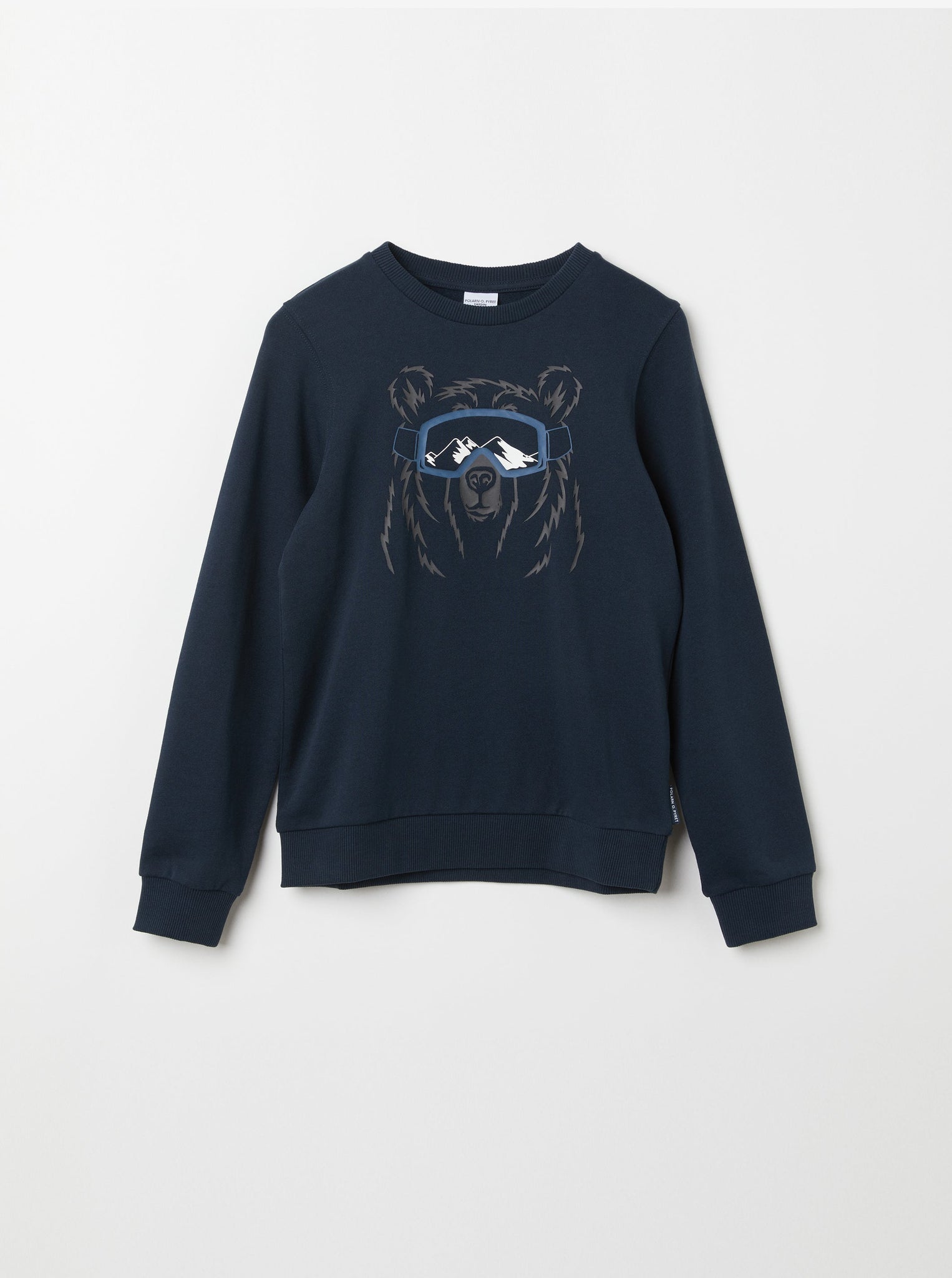 Cotton Bear Print Kids Sweatshirt from the Polarn O. Pyret kidswear collection. The best ethical kids clothes