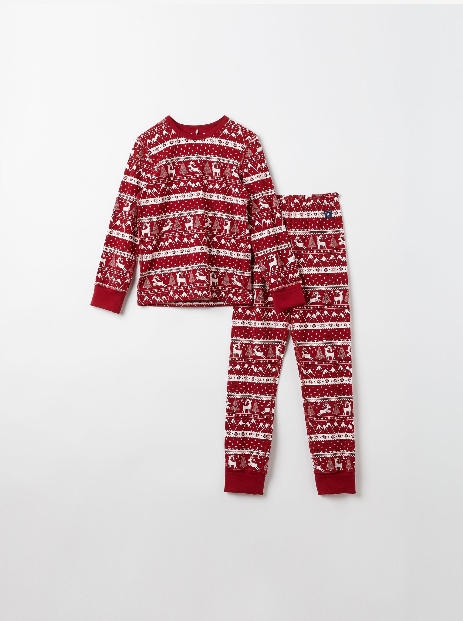 Organic Cotton Kids Christmas Pyjamas from the Polarn O. Pyret kidswear collection. The best ethical kids clothes
