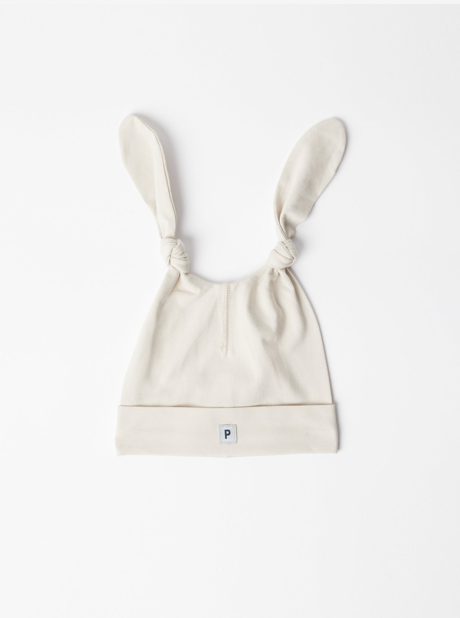 Newborn Baby Rabbit Ear Beanie from the Polarn O. Pyret baby collection. The best ethical baby clothes