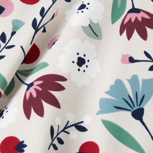 Organic Cotton Floral Print Kids Dress from the Polarn O. Pyret kidswear collection. Ethically produced kids clothing.