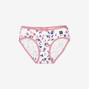Organic Cotton White Girls Briefs from the Polarn O. Pyret kidswear collection. Ethically produced kids clothing.