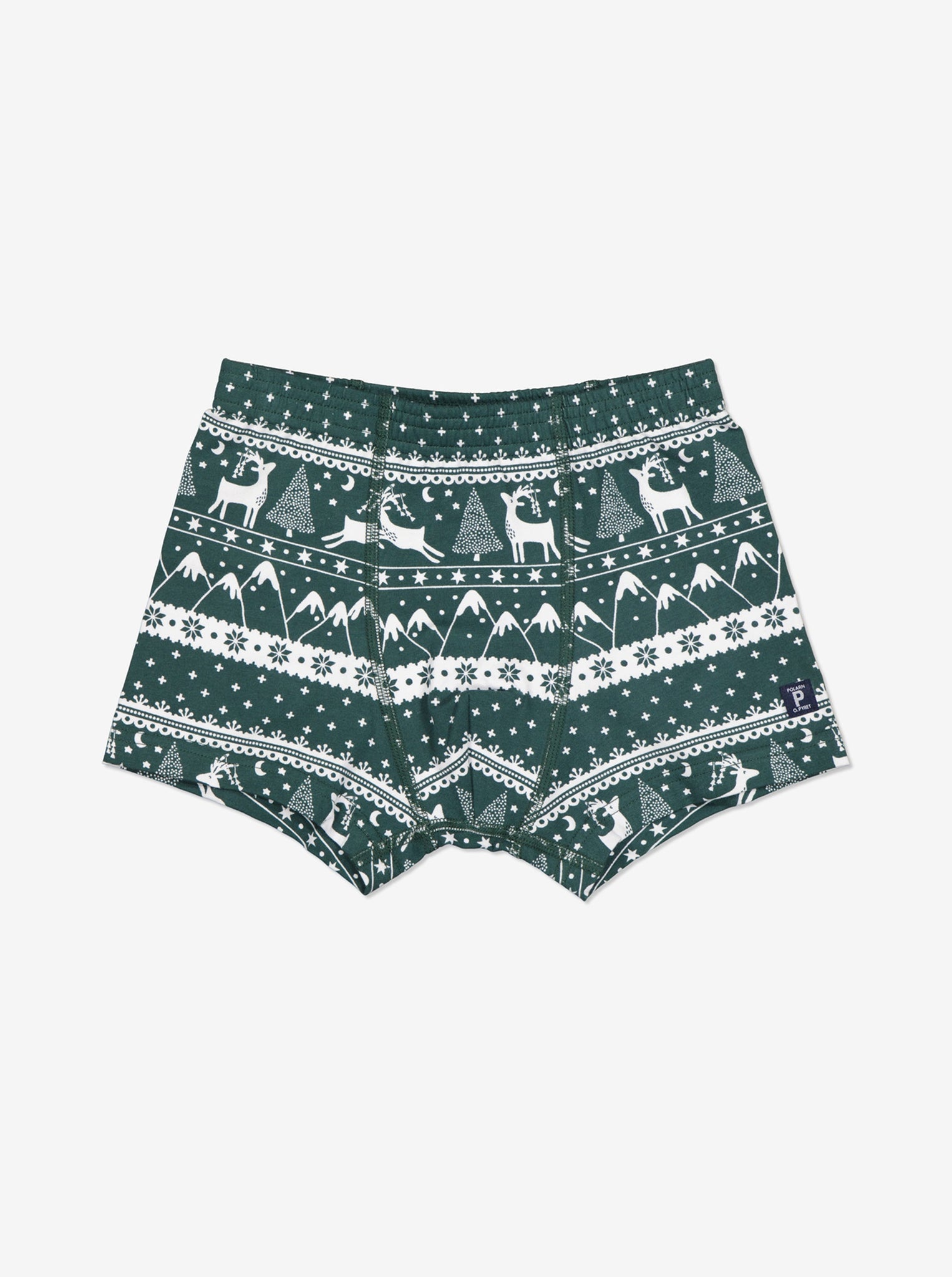 Christmas Organic Cotton Boys Boxers from the Polarn O. Pyret kidswear collection. The best ethical kids clothes