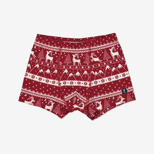 Christmas Organic Cotton Boys Boxers from the Polarn O. Pyret kidswear collection. Ethically produced kids clothing.
