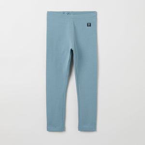 Organic Cotton Blue Kids Leggings from the Polarn O. Pyret kidswear collection. The best ethical kids clothes