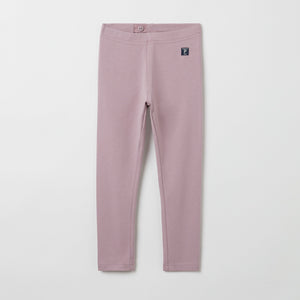 Organic Cotton Purple Kids Leggings from the Polarn O. Pyret kidswear collection. Ethically produced kids clothing.