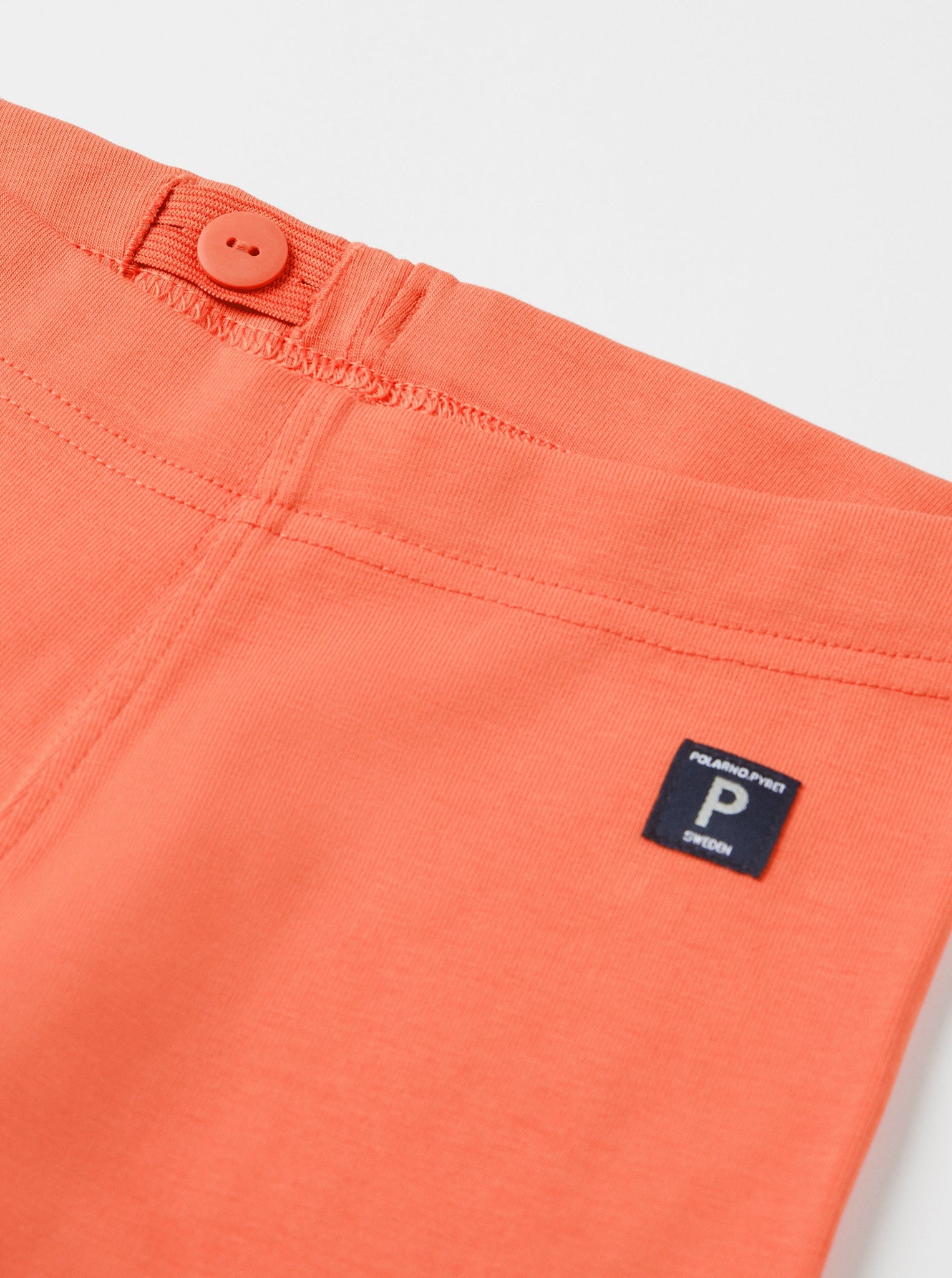 Organic Cotton Orange Kids Leggings from the Polarn O. Pyret kidswear collection. The best ethical kids clothes