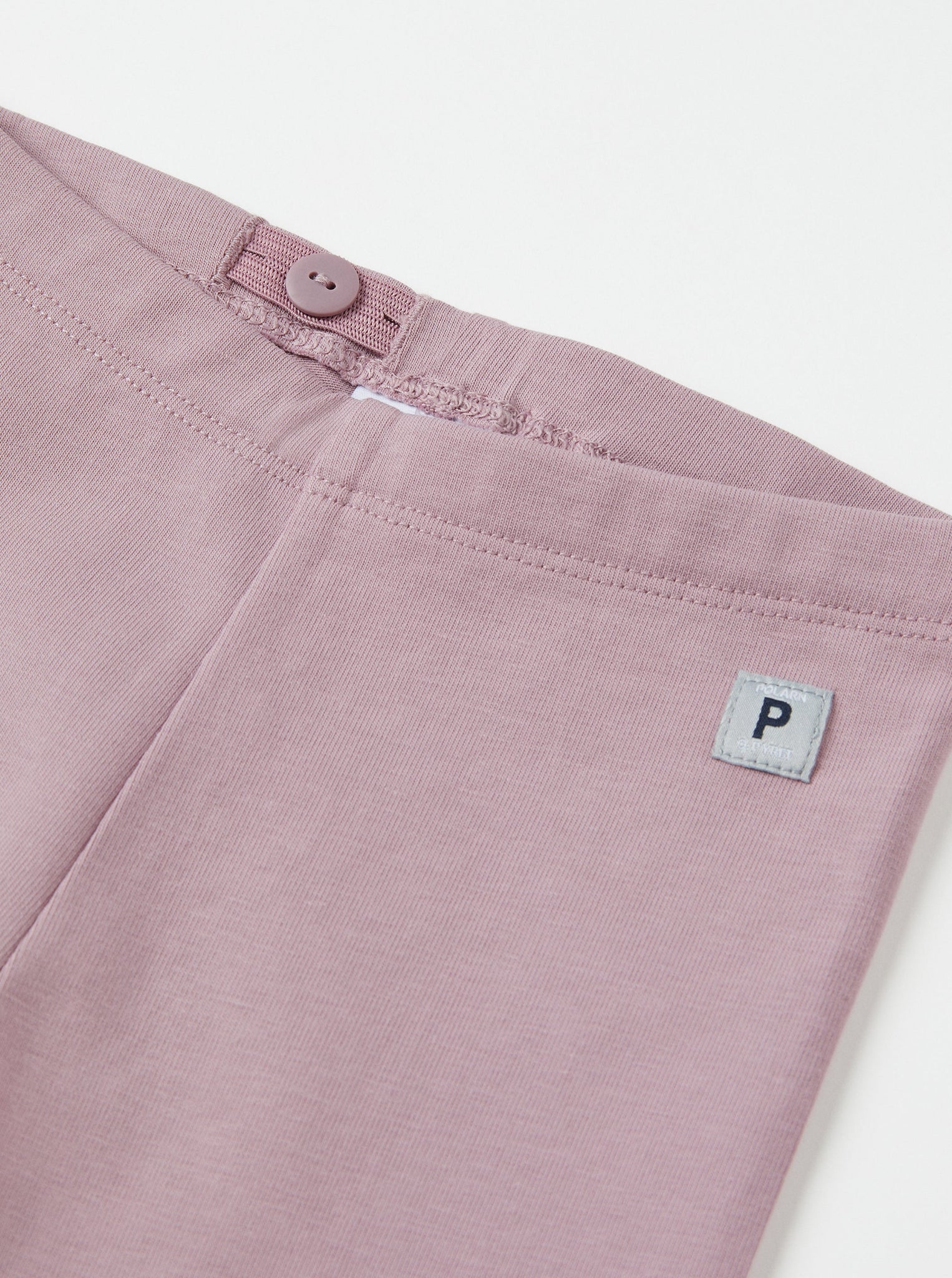 Organic Cotton Purple Baby Leggings from the Polarn O. Pyret babywear collection. The best ethical kids clothes