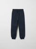 Organic Cotton Navy Kids Joggers from the Polarn O. Pyret kidswear collection. Clothes made using sustainably sourced materials.