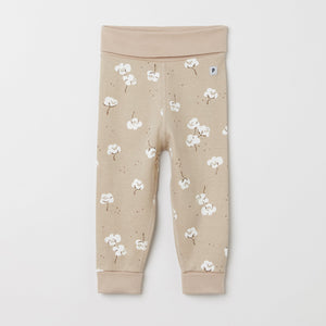 Organic Cotton Beige Baby Leggings from the Polarn O. Pyret babywear collection. The best ethical kids clothes