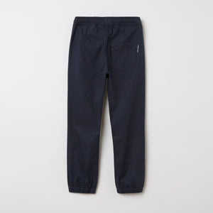 Cotton Pull-On Navy Kids Jogger Jeans from the Polarn O. Pyret kidswear collection. Ethically produced kids clothing.