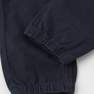 Cotton Pull-On Navy Kids Jogger Jeans from the Polarn O. Pyret kidswear collection. Ethically produced kids clothing.