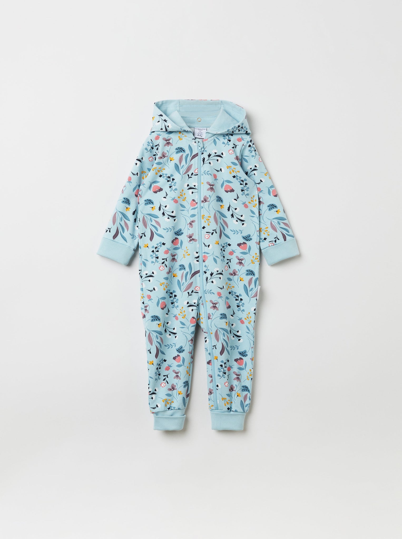 Organic Cotton Floral Baby All-In-One from the Polarn O. Pyret babywear collection. The best ethical kids clothes
