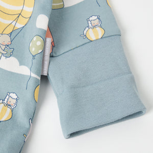 Balloon Print Cotton Baby All-In-One from the Polarn O. Pyret babywear collection. Ethically produced kids clothing.