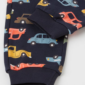 Car Print Navy Kids Joggers from the Polarn O. Pyret kidswear collection. The best ethical kids clothes