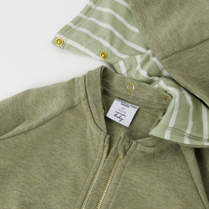 Organic Cotton Green Baby All-In-One from the Polarn O. Pyret babywear collection. Nordic kids clothes made from sustainable sources.