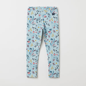 Organic Cotton Floral Kids Leggings from the Polarn O. Pyret kidswear collection. Nordic kids clothes made from sustainable sources.
