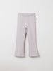 Cotton Pink Flared Kids Trousers from the Polarn O. Pyret kidswear collection. Nordic kids clothes made from sustainable sources.