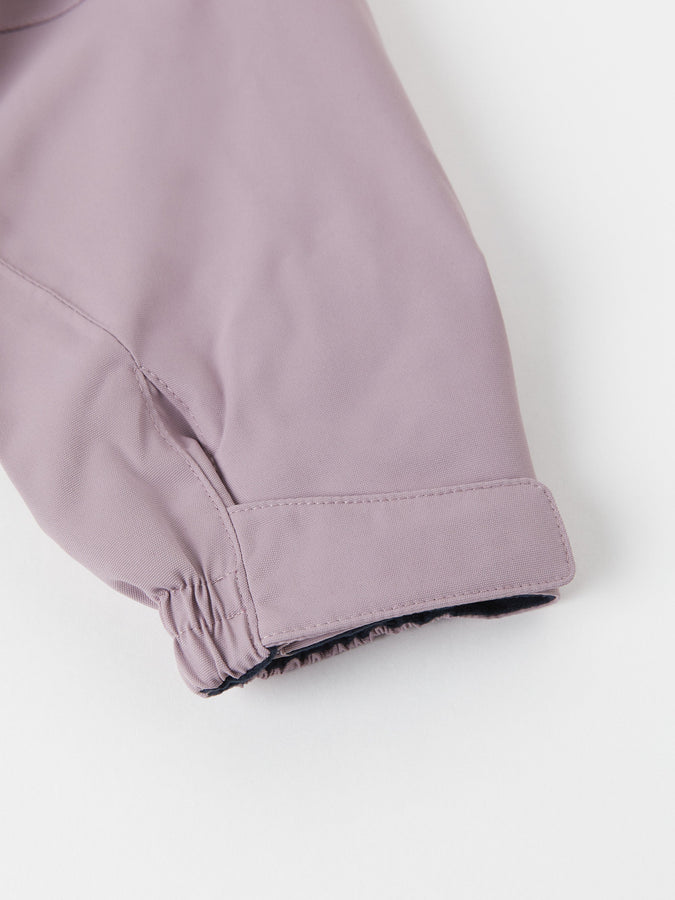 Kids Purple Shell Jacket from the Polarn O. Pyret outerwear collection. The best ethical kids outerwear.