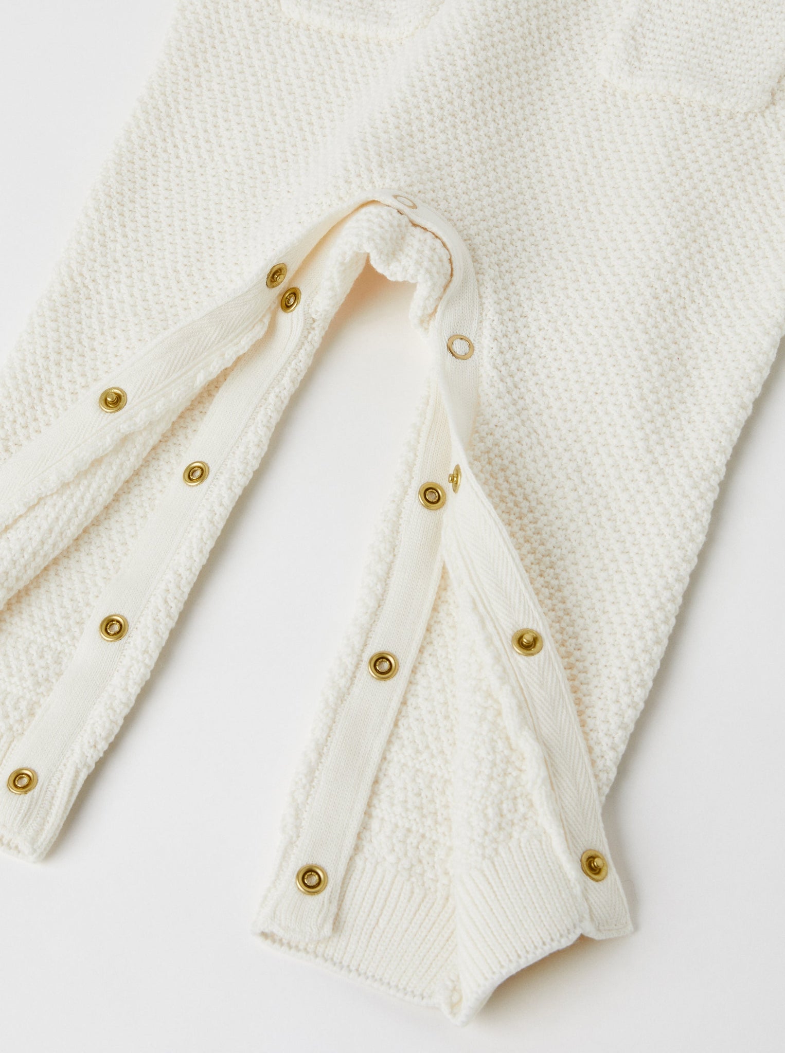 Organic Cotton White Baby Dungarees from the Polarn O. Pyret babywear collection. Ethically produced kids clothing.