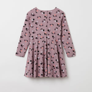 Cotton Cherry Pink Kids Dress from the Polarn O. Pyret kidswear collection. Ethically produced kids clothing.