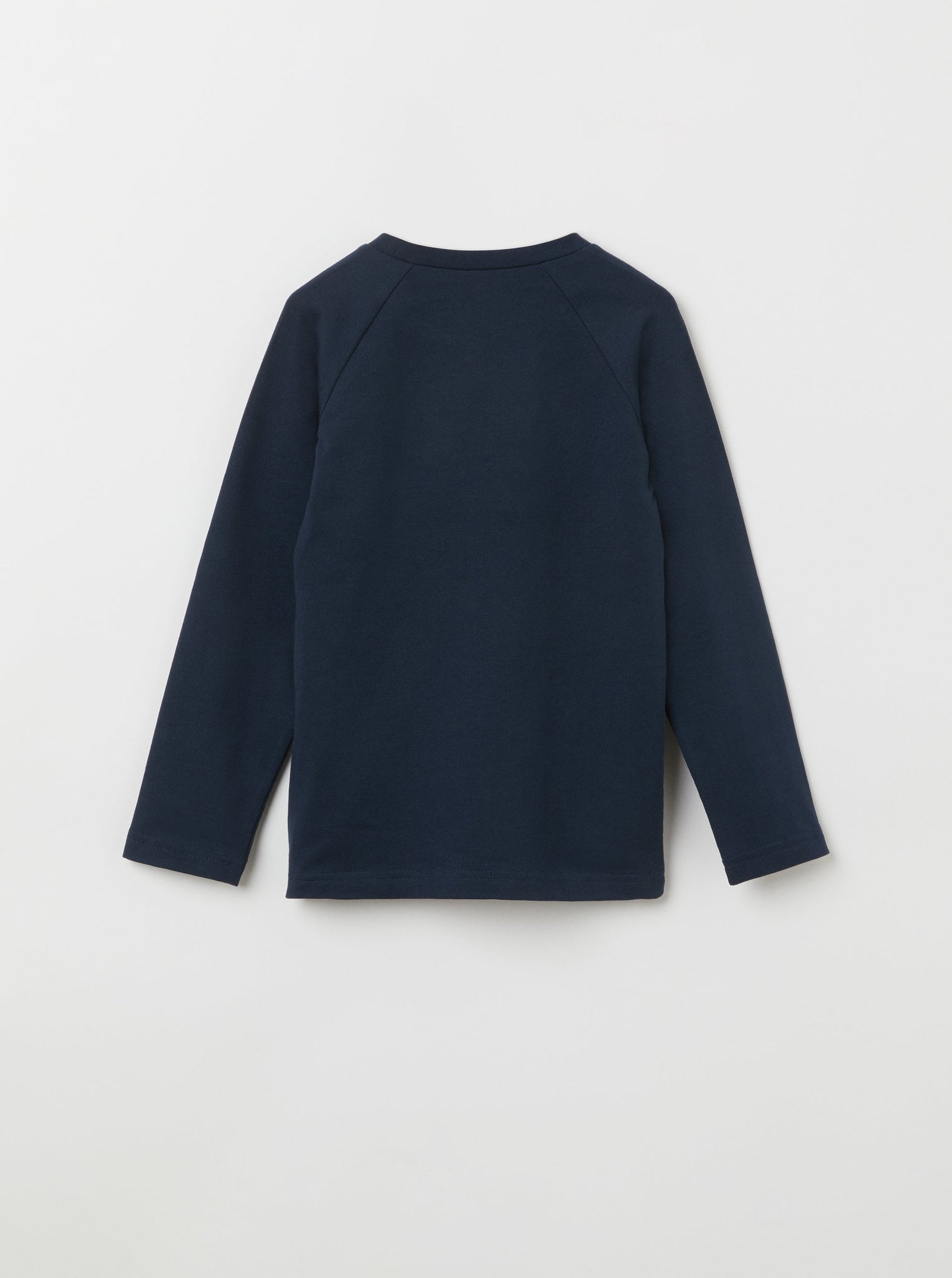 Navy Skateboard Kids Sweatshirt from the Polarn O. Pyret kidswear collection. Nordic kids clothes made from sustainable sources.