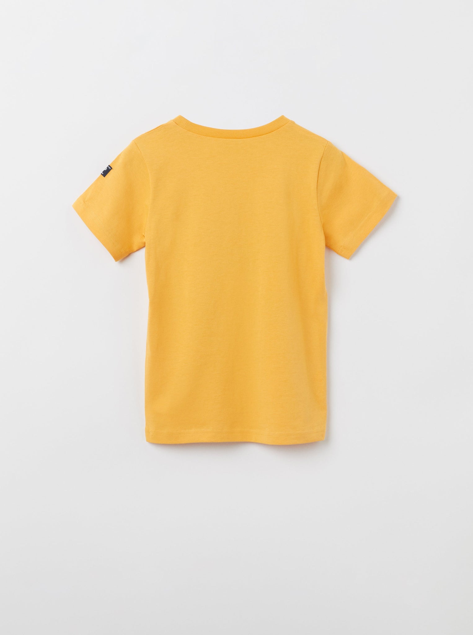 Animal Print Yellow Kids T-Shirt from the Polarn O. Pyret kidswear collection. Clothes made using sustainably sourced materials.