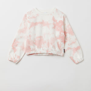 Cotton Tie-Dye Kids Sweatshirt from the Polarn O. Pyret kidswear collection. Clothes made using sustainably sourced materials.
