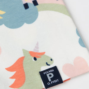 Organic Cotton Unicorn Kids Beanie from the Polarn O. Pyret kidswear collection. Ethically produced kids clothing.