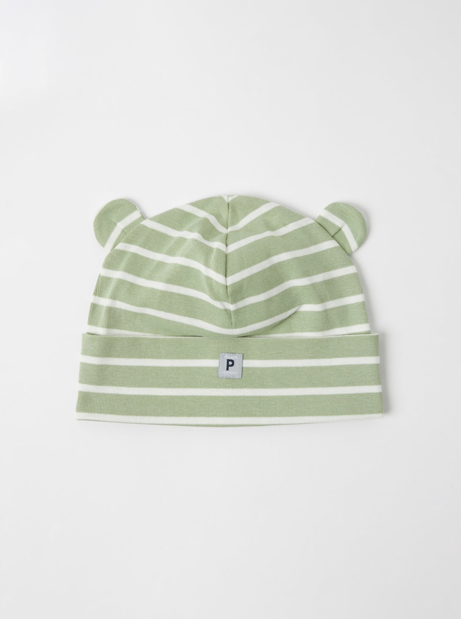 Organic Cotton Green Baby Beanie Hat from the Polarn O. Pyret babywear collection. The best ethical baby clothes